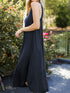 Full Size V-Neck Midi Tank Dress - Odaingerous